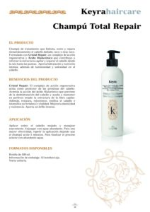 CHAMPÚ 500ML KEYRA (4 FORMATOS) - Imagen 3